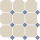 Гранит керамический 4416 OCT11-1Ch White OCTAGON 16/Blue Cobait Dots 11 30x30 см
