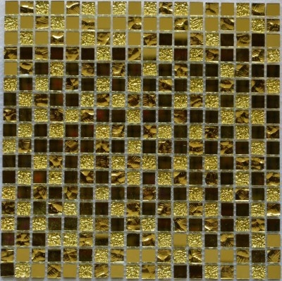 Стеклянная мозаика Mirror gold 4*300*300