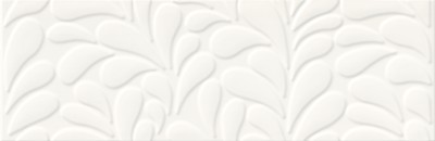 Плитка Meissen Keramik Moon Line белый рельеф 29x89 MOA-WTA051