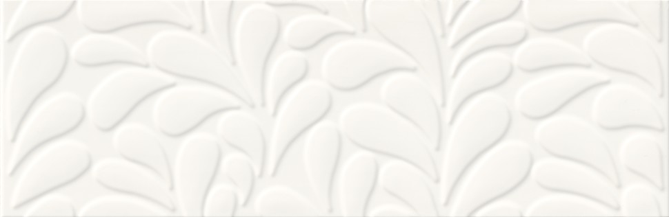 Плитка Meissen Keramik Moon Line белый рельеф 29x89 MOA-WTA051