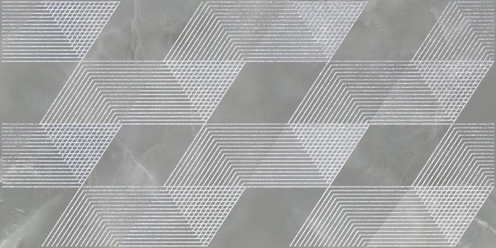 Декор Opale Grey Geometria 31,5*63