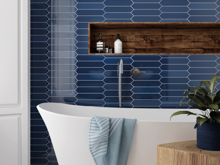 Плитка керамическая настенная 25834 ARROW Adriatic Blue 5х25