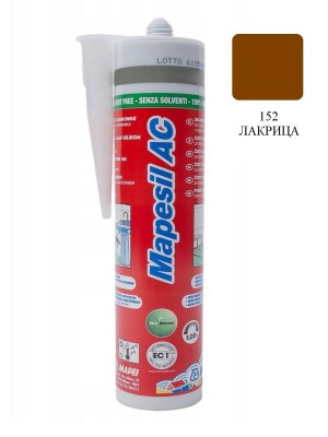 Силиконовый герметик MAPESIL AC 152 лакрица, 310 мл