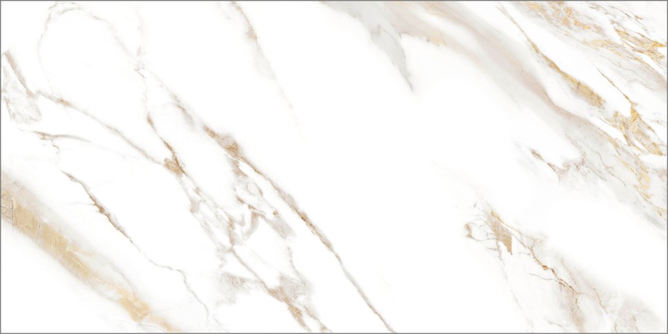 GT120600103MR Плитка грес глаз. Calacatta Royal_GT Белый 60*120