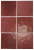 Плитка керамическая настенная 24457 ARTISAN Burgundy 13,2х13,2 см