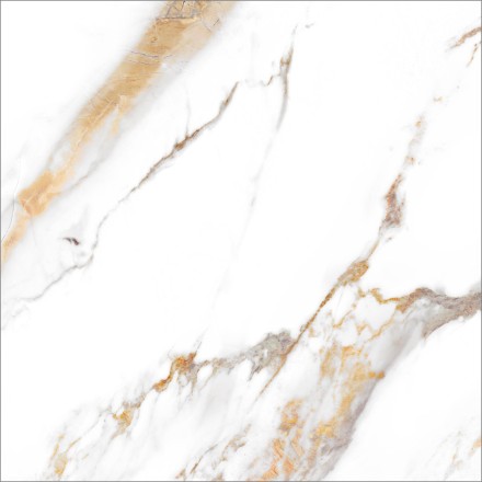 GT60600103MR Плитка грес глаз. Calacatta Royal_GT Белый 60*60