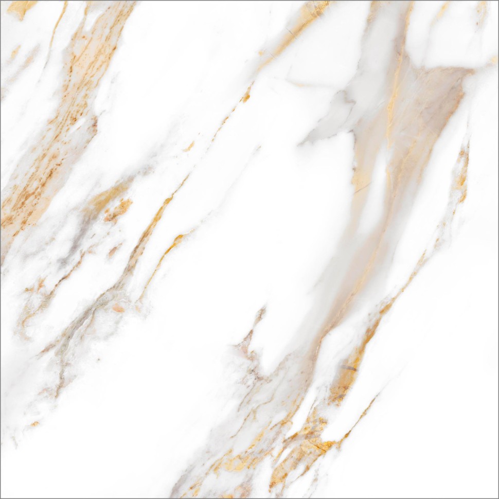 GT60600103MR Плитка грес глаз. Calacatta Royal_GT Белый 60*60