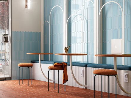 Плитка керамическая настенная 25832 ARROW Caribbean Blue 5х25