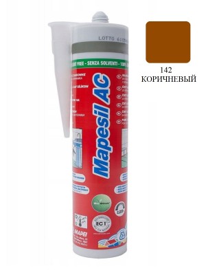 Силиконовый герметик MAPESIL AC 142 коричневый, 310 мл