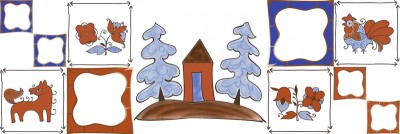 Вставка декоративная Русский лубок 20*60 арт.04-01-1-17-03-65-953-0
