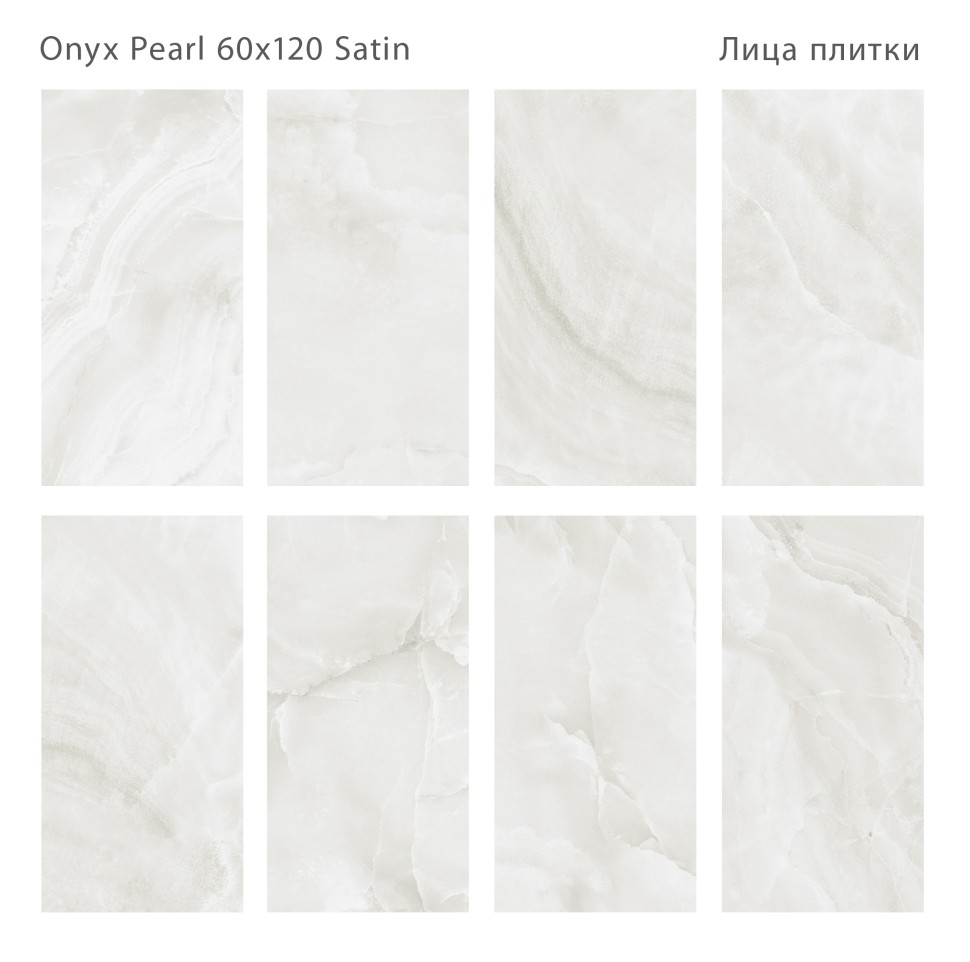 Керамогранит LunaRossa ONYX PEARL 60x120 SATIN
