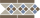 Бордюр керамический Border LISBON with 1 strip (Tr.01, Dots 29+11, Strips 29) 28х15 см