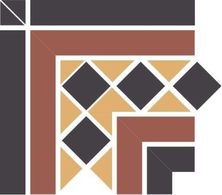 Угол керамический Corner GUILFORD 2 Strip Stand.(Dot14, Tr.1/2 21, Strip 20+14) 16,5х16,5 см