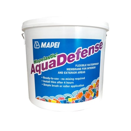 Эластичный жидкий гидроизоляционный состав MAPELASTIC AQUADEFENSE FUSTINI (ведро 3,5 кг)