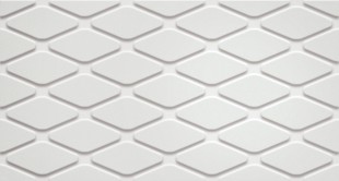 Плитка настенная 3D WHITE RHOMBUS 30,5*56 Матовая