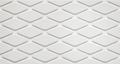 Плитка настенная 3D WHITE RHOMBUS 30,5*56 Матовая
