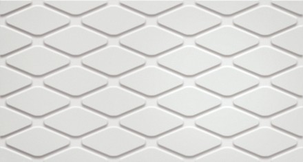 Плитка настенная 3D WHITE RHOMBUS 30,5*56 Матовая